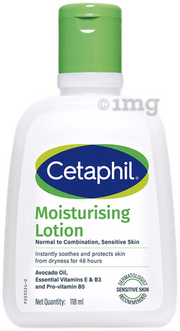 Cetaphil Moisturising Lotion with Avocado Oil, Vitamin E, B3 & B5 | For Normal to Combination, Sensitive Skin