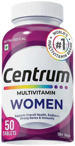 2026/08/1000381628-1.png Centrum Women Vegetarian Tablets for Muscles, Heart, & Immunity | World's No.1 Multivitamin & Multimineral