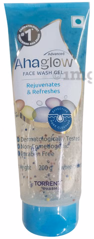 Ahaglow Advanced Skin Rejuvenating Face Wash | Effective Pore Cleanser | SLS & Paraben-Free Face Care Product
