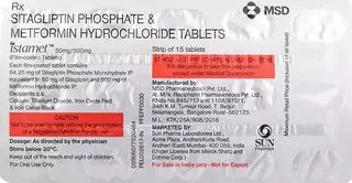 istamet-50-500mg-strip-of-15-tablets-front-2-1756885410-non-watermarked Istamet 50mg/500mg Tablet 15 Tablet(s) in Strip