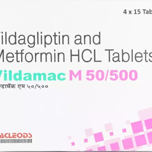 Vildamac M 50/500 Tablet 15 Tablet(s) in Strip